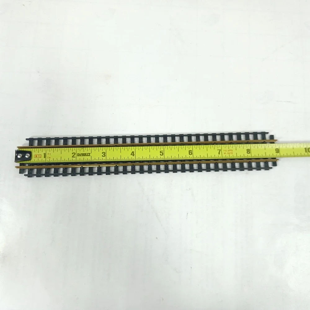 Vintage HO Scale Brass Rail Straight Train Track 9 Inch Set of 2